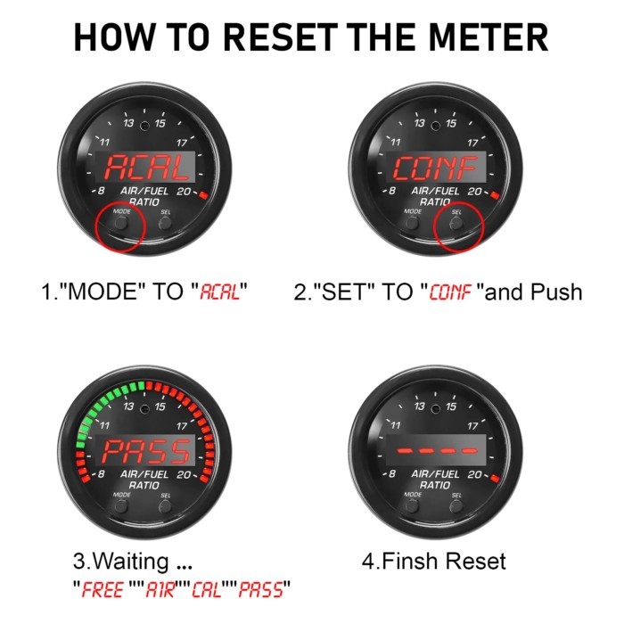 Car Oxygen Sensor AFR Sensor Controller Gauge  New 30-0300 AEM X-Series Wideband O2 Air Fuel Ratio