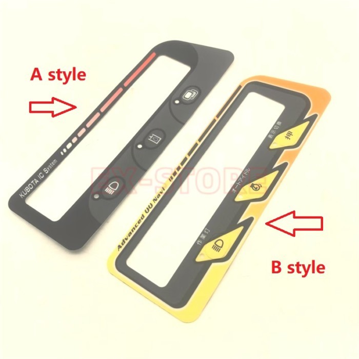 monitor key sticker for kubota digger u30.u35,kx135,kx161,kx165