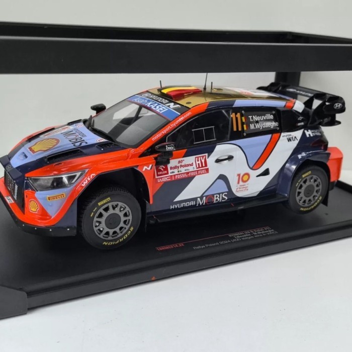 IXO 1/18 HYUNDAI I20 N #11 2024 โมเดลแข่งฮุนไดอัลลอยอย่าเปิดประตู