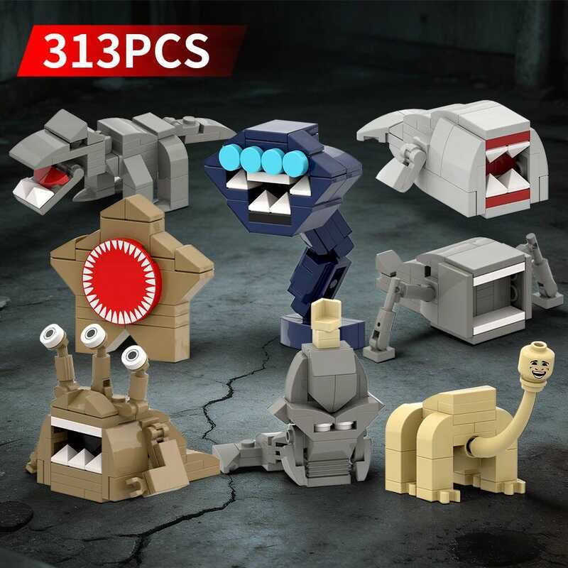 C 2026 New B Sea Monster Building Block， 8-In-1 B Sea Monster El Gran Maja The Sea Eater Leviathan