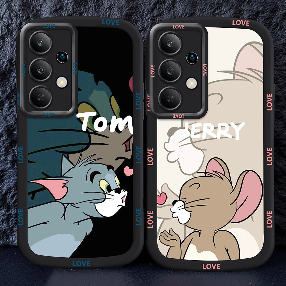 อ่อนนุ่มเคสโทรศัพท์หรับ Samsung S21 A22 S23 FE Plus Ultra M44 Love Couple