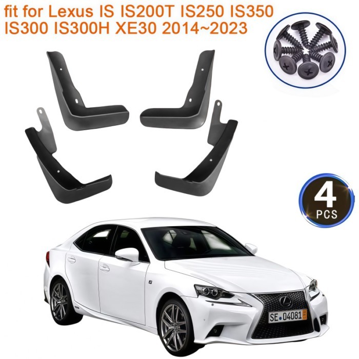 for Lexus IS IS200T IS250 IS350 IS300 IS300H XE30 2014~2023 Mud Flaps Mudguards Splash Fender Guard