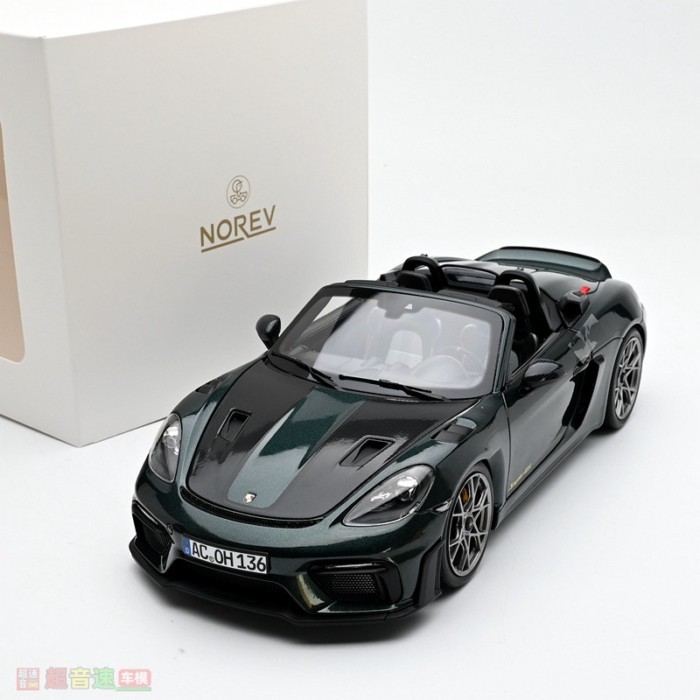 NOREV 1: 18 Porsche 718 spyder RS 2023 weiissach pack โมเดลรถโลหะผสม