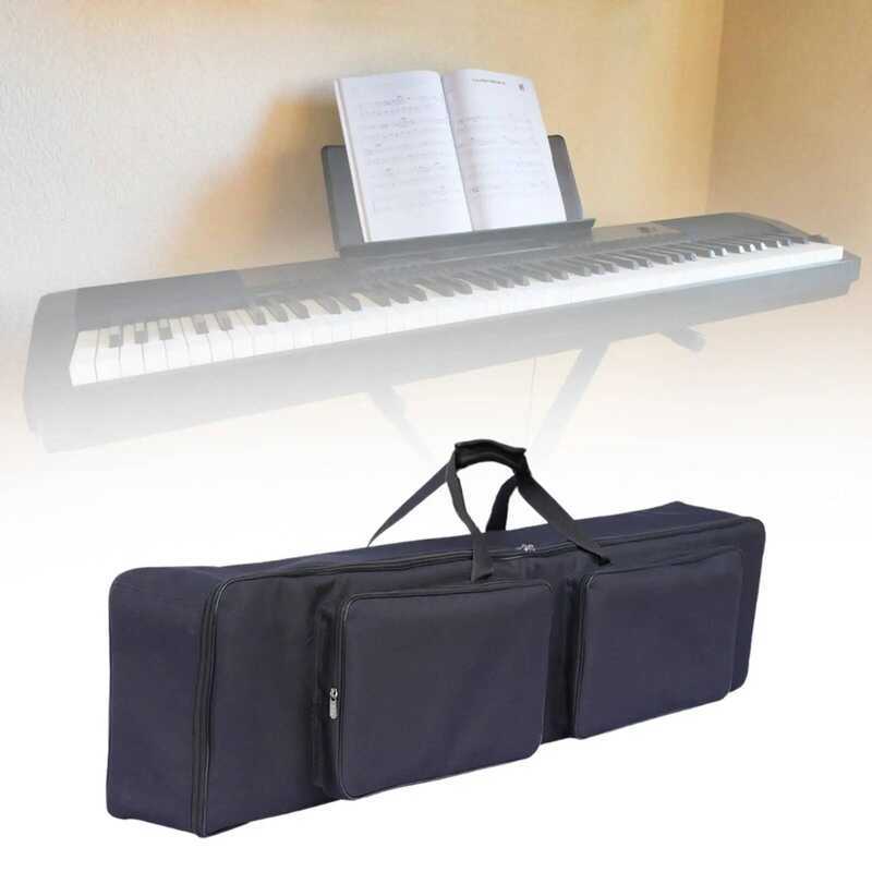 C Keyboard Case 88 Key Electric Piano Waterproof Padded Oxford Carrying Backpack With Pocket For Mu