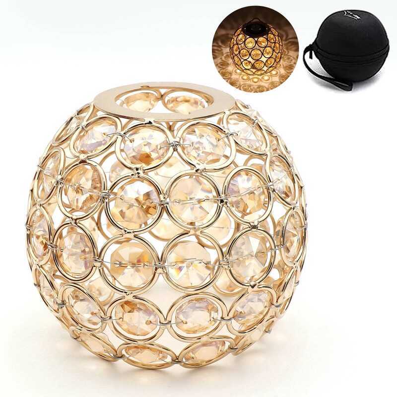 C New Goal Zero Crystal Lampshade Goal Round Hollow Shadow Outdoor Camping Glamping Camping Light A