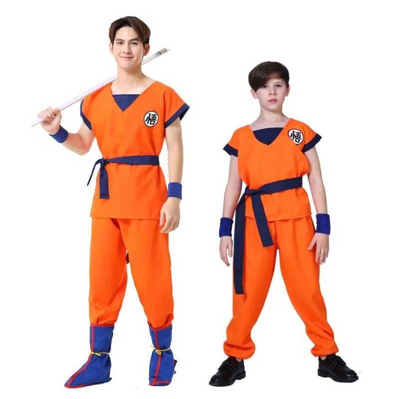 C ชุดแฟนซี ซุน โกคูง / ซุน โงกุน ดราก้อนบอล Dragon Ball Z Goku Costume Son-Goku Cosplay Set For Kid
