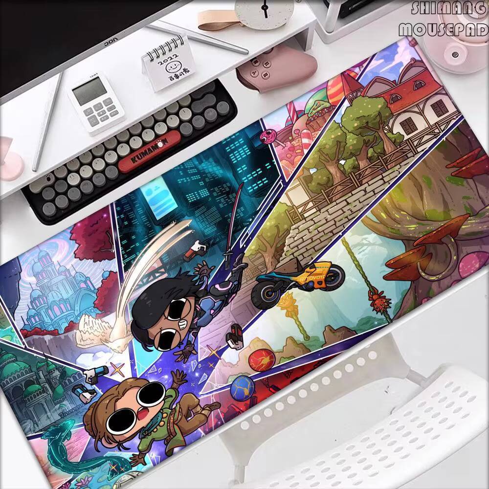 เกมสร้างสรรค์ S-Split Fiction Mouse Pad Mousepad เกมขนาดใหญ่ LockEdge หนา PC โต๊ะ Mat