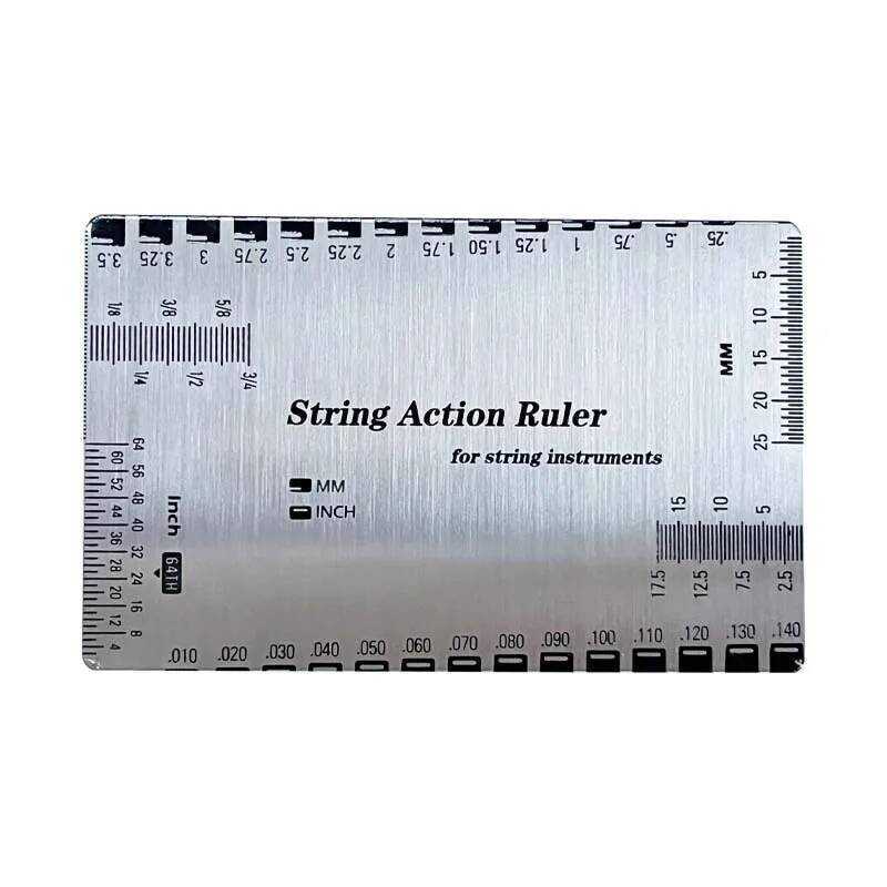 C Guitar Accessory String Spacing Measuring Ruler, Bass Classical Tuning Neck String Height Caliper