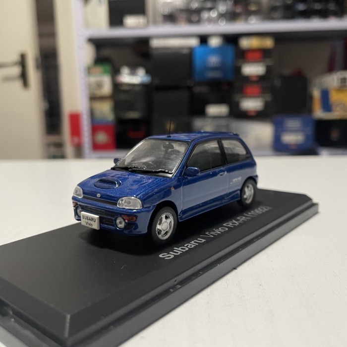 1: 43 Norev Subaru Subaru Vivio RX-R 1992 K-Car รถรุ่น สีฟ้า