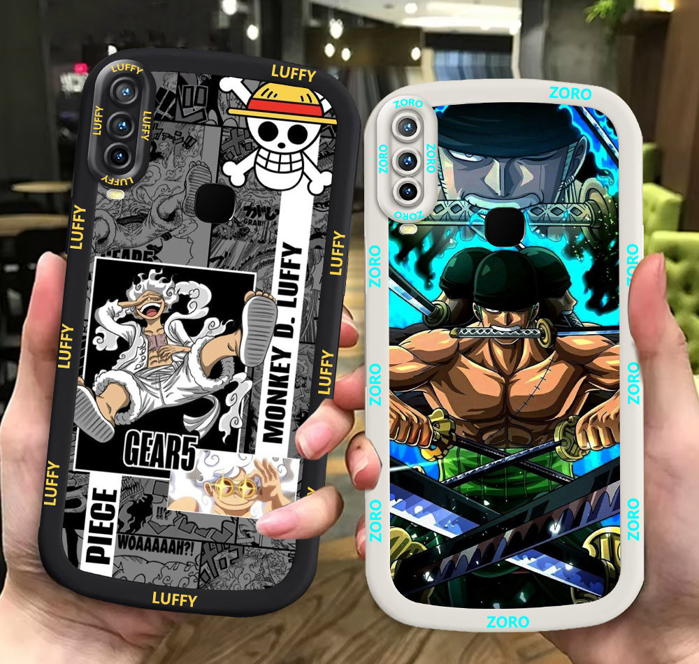 G57 Zoro One_Pieces ขาวดำเคสโทรศัพท์หรับ VIVO Y17 Y91 Y91C Y93 Y95 Y12 Y15 ปก