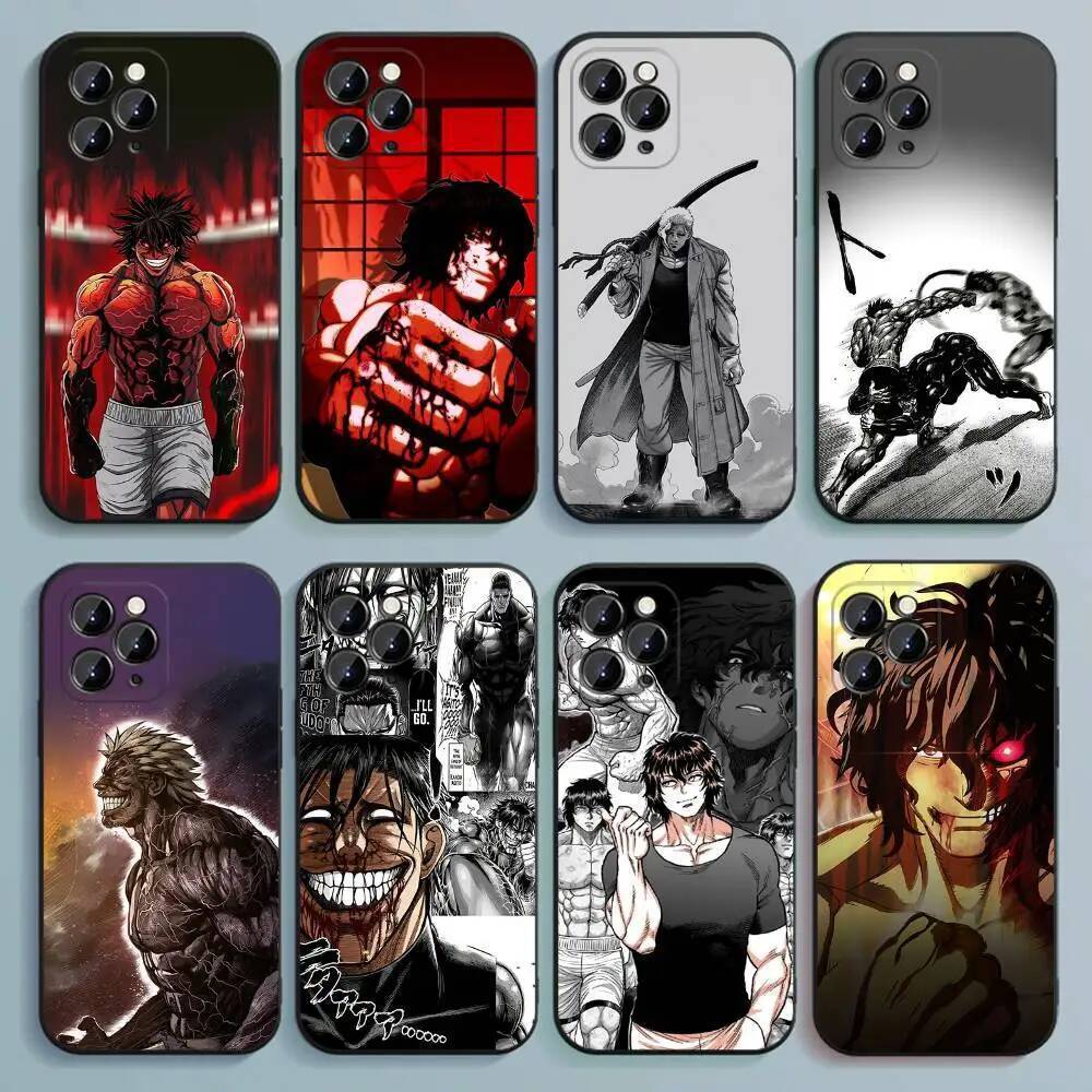 K-Kengan A-Ashura เคสโทรศัพท์สําหรับ iPhone 17,16,15,14,13,12,Pro,Max,Plus,E,SE4,Air,Mini Black Soft