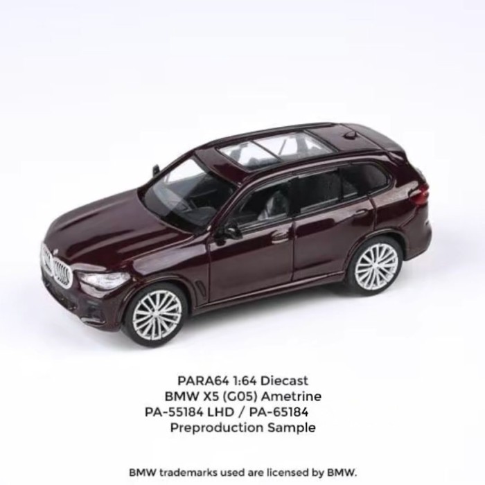 PARA64 1/64 BMW X5 รถ SUV รถจําลองคอลเลกชันเครื่องประดับหางเสือซ้าย