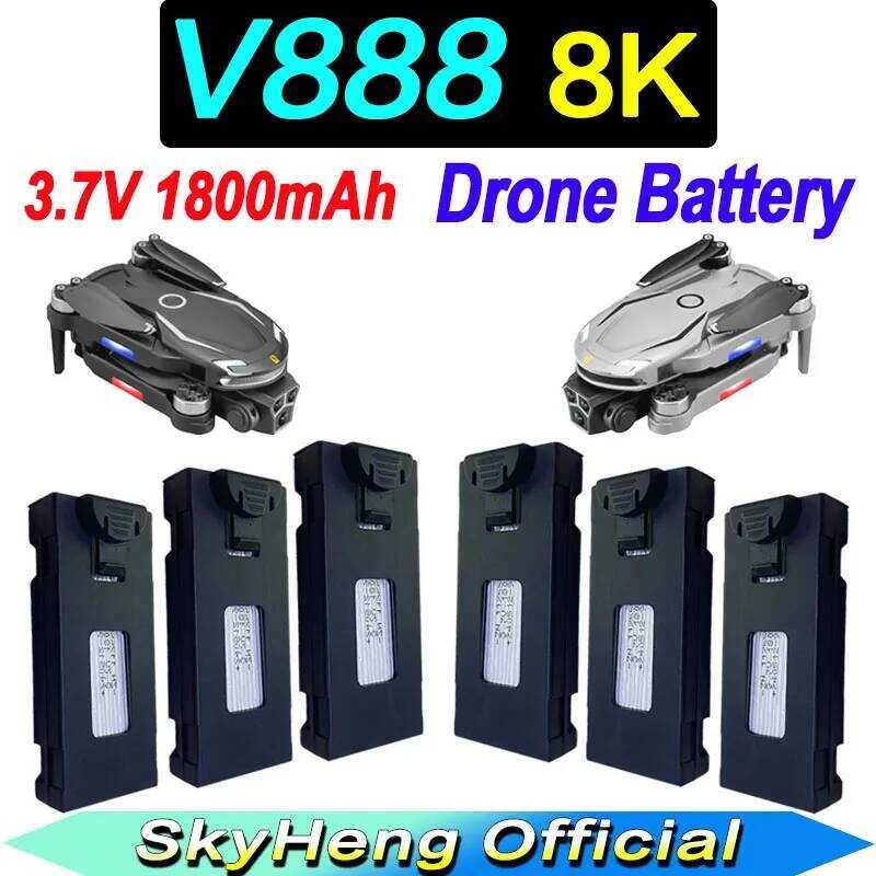 ▥ ต้นฉบับ 3.7V 1800Mah สําหรับ Drone อะไหล่แบตเตอรี่ลิเธียม V888 RC Qudcopter อุปกรณ์เสริม