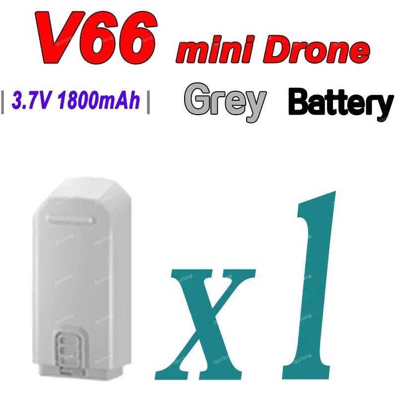 ▥ 3.7V 1800Mah แบตเตอรี่สําหรับ Drone แบตเตอรี่เดิมสําหรับ V66 Mini RC เครื่องบินเปลี่ยนแบตเตอร