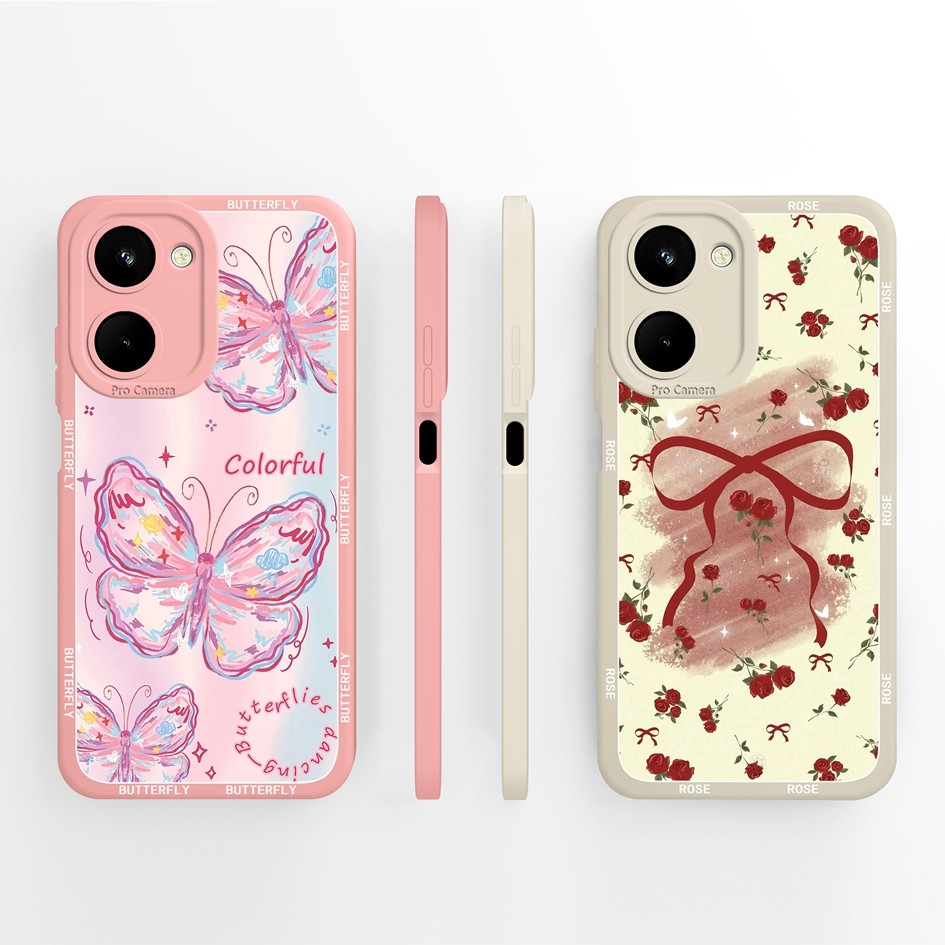 ปลอกสําหรับRealme 10 Pro Pro + 4G 5Gเคสโทรศัพท์ป้องกันกล้องซิลิโคนอ่อนนุ่มสวยโบว์สําหรับRealme10 Pro Plus Cover Capa