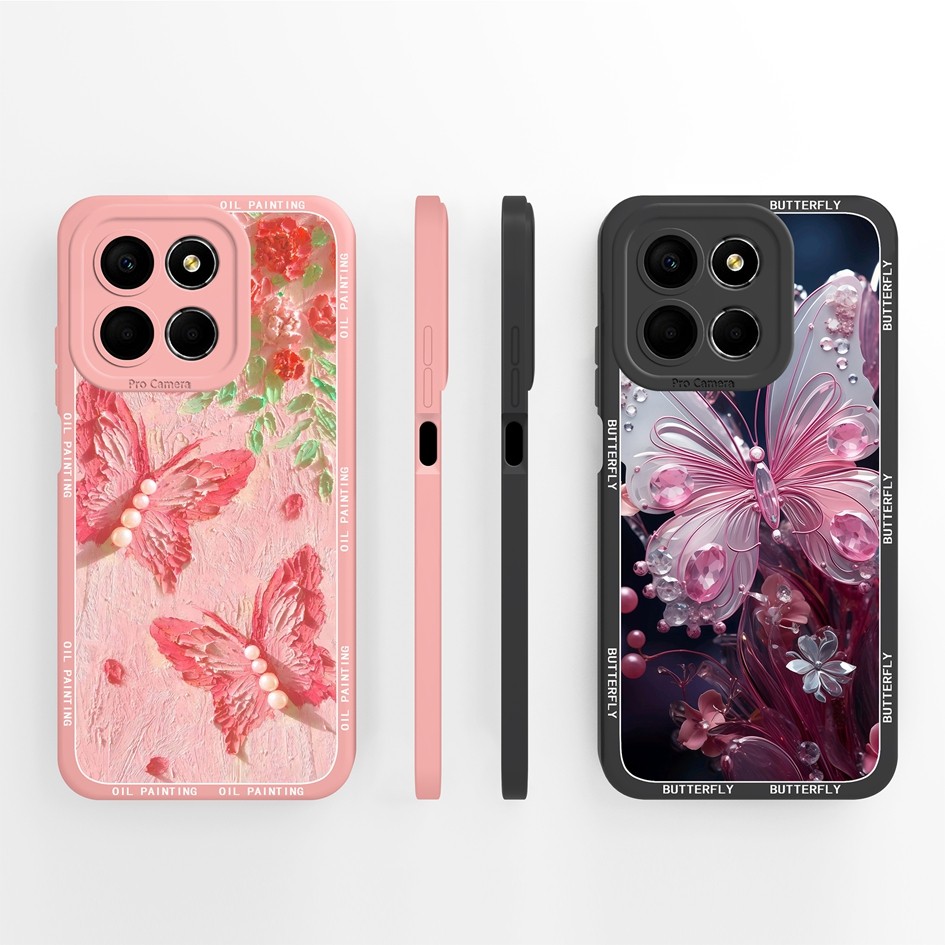 สําหรับ Honor X6 X6A X6B X6C 4G 5G กรณีแฟชั่นการ์ตูนซิลิโคนอ่อนนุ่มฝาครอบป้องกันเลนส์สําหรับ HonorX6