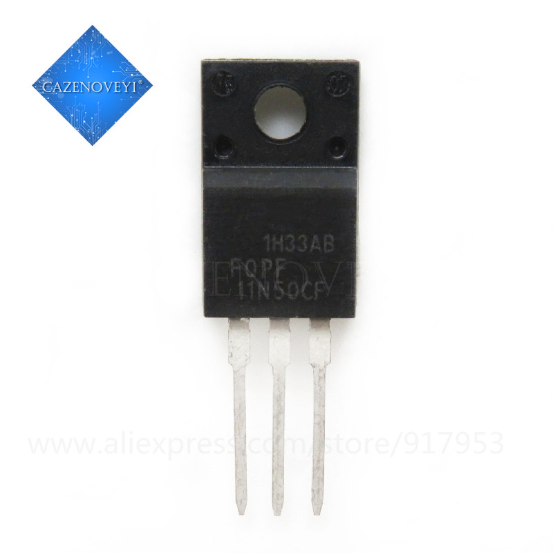 10 ชิ้น FQPF11N50CF FQPF11N50C FQPF11N50 11N50CF 11N50 TO-220F ใหม่เดิมในสต็อก