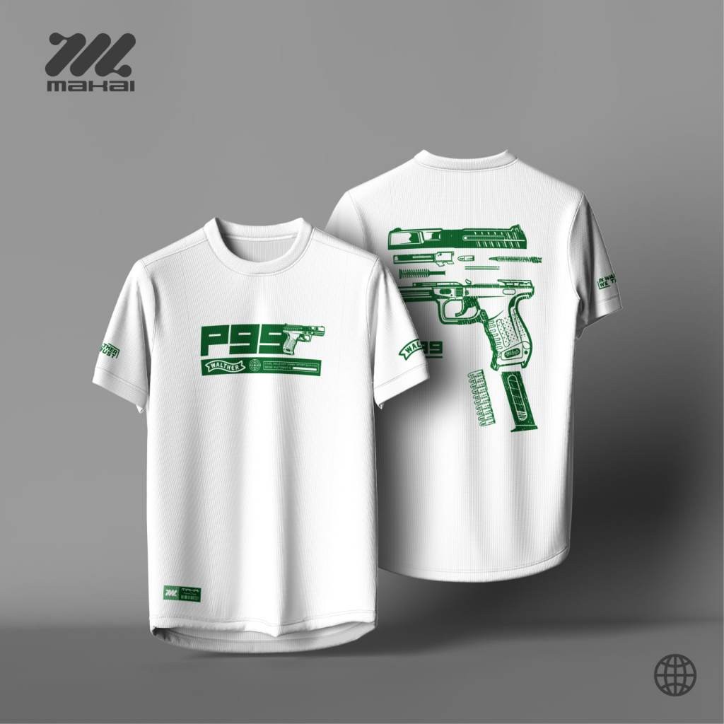 WALTHER P99 เสื้อยืดสีขาว