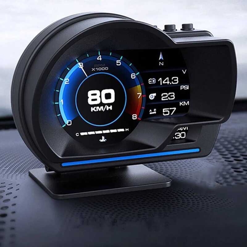 C Newest A501 Car Head Up Display Obd2 Smart Car HUD Turbo Gauge Digital Odom Security Alarm Water&