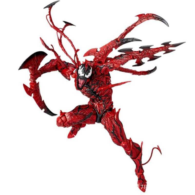 ฟิกเกอร์แอคชั่นแบบประกอบได้ ซีรีส์มาร์เวล สไตล์ยามากูชิ Venom DT Carnage Gear ของเล่นโมเดล
