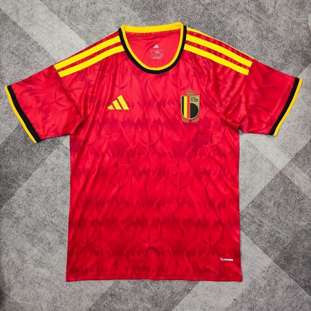 2026 World Cup Belgium Home Jersey Fan Version Football Jersey No. 7 ชุดชั้นในดีบรา