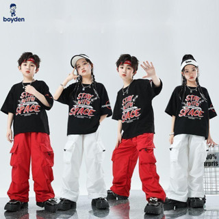 ชุดเด็กสไตล์เกาหลี สำหรับเด็กชายและเด็กหญิง แบบหลวมสีทึบ