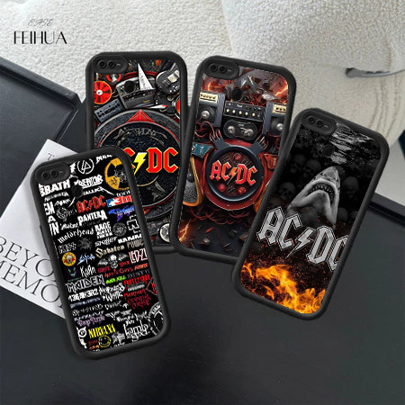 ACDC Band HpปลอกชุบใสสําหรับRealme Reno Narzo A15s A16E C20A F17 C15 4F C20 C21 2F C25S C11 A16K A93