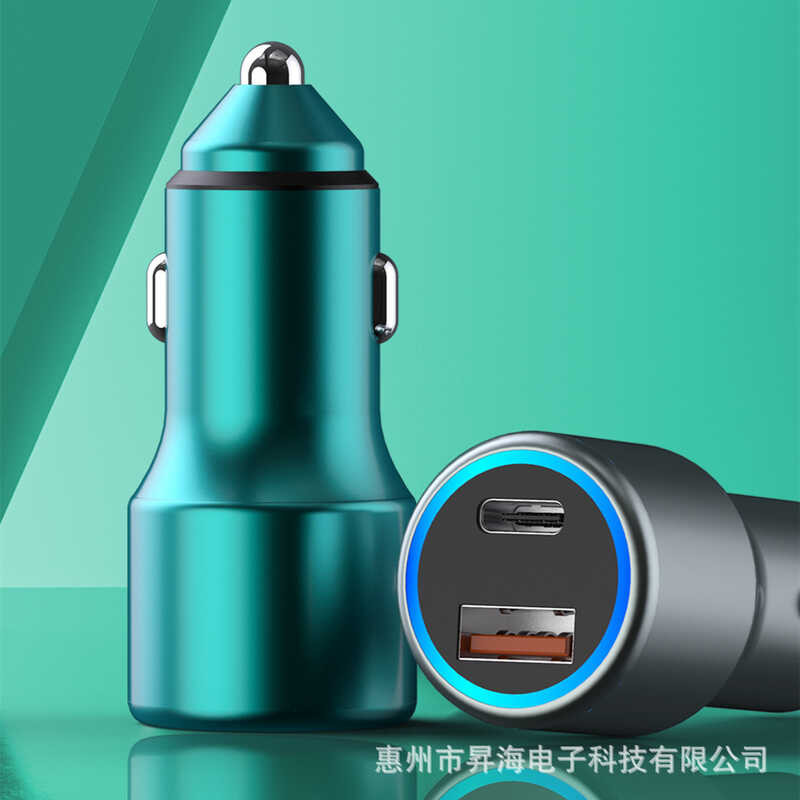 F024 ใช้งานร่วมกับ 120w+PD20W Super Flash Charger Car Charger A+C Car Charger Adapter