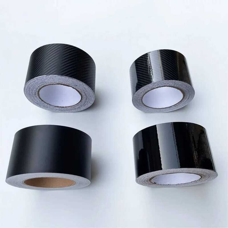 C Carbon Fiber Vinyl Car Sticker Waterproof Glossy Black Vinyl Wrap Roll Matte Black Car Wrap Foil