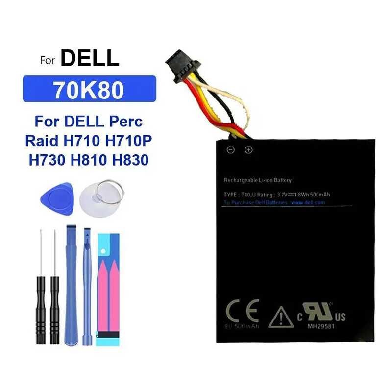 Battery 70K80 500mAh For DELL Perc Raid H710 H710P H730 H810 H830