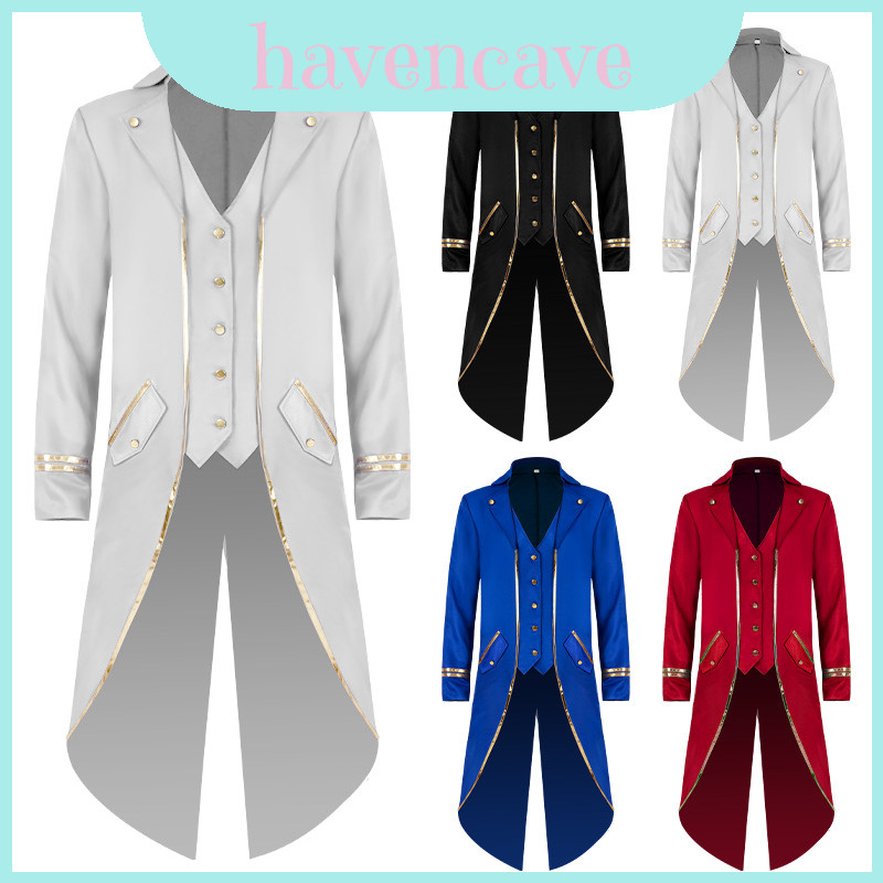 Splendid Gothic Victorian Coat Medieval Prince สําหรับ
