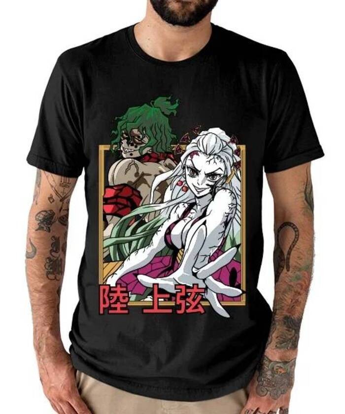 เสื้อยืดอนิเมะ Demon Slayer Daki & Gyutaro