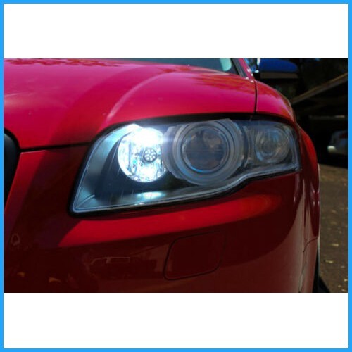 AUDI A4 B5 B6 B7 B8 8E A3 8P 2x T10 6SMD LED หลอดไฟสีขาวด้านข้างฟรี ERROR Plug and Play