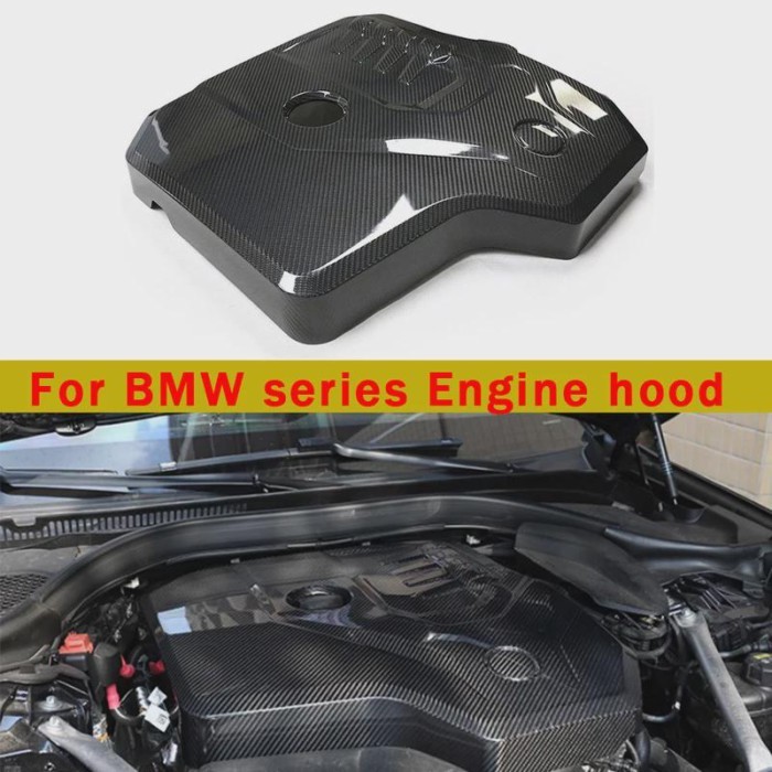 For BMW 3 4 5 6 7 series G20 G22 G30 G11 G12 G32 Carbon fiber engine hood B48 2.0T 4-cylinder engin