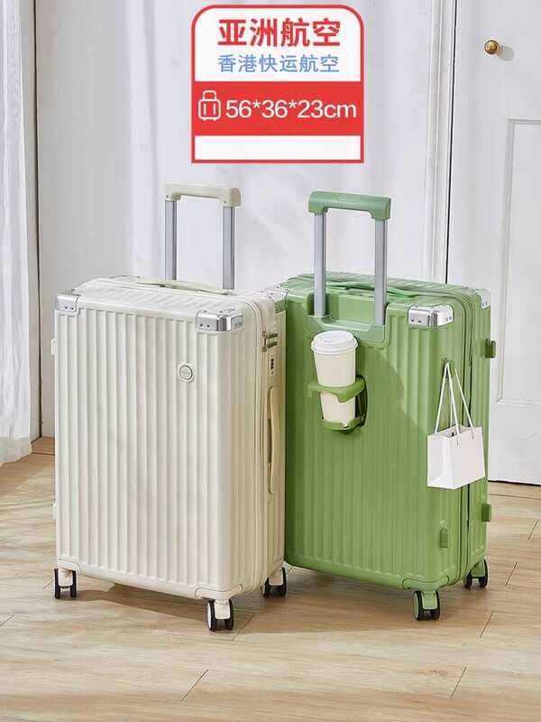 56x36x23 กระเป๋าเดินทาง Airlines 67 ซม. ทนทานรถเข็นกระเป๋า 24 กระเป๋าเดินทางรหัสผ่านน้ําหนักเบาขนาดเ