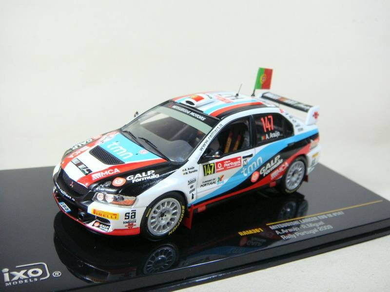 1: 43 IXO MITSUBISH * I EVO IX 2009 3 * Rally Car Model แพ็คเกจดั้งเดิม Out of Print Model Out of Pr