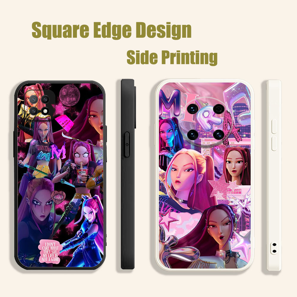 ปลอกสําหรับ OPPO Reno6 Reno 7 7z 5K A16E A16K A94 kpop นักล่าปีศาจ mira สีชมพูความงาม BOA25 เคสโทรศั