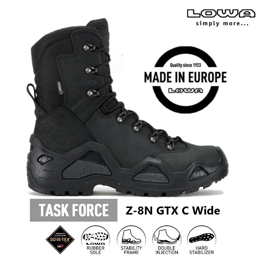 ♞,♘Lowa Z-8N GTX C Wide รองเท้าบูทสูง 8 นิ้ว หนังนูบัค (รุ่นหน้ากว้าง) บุผ้า Gore-Tex กันน้ำ กันลื่