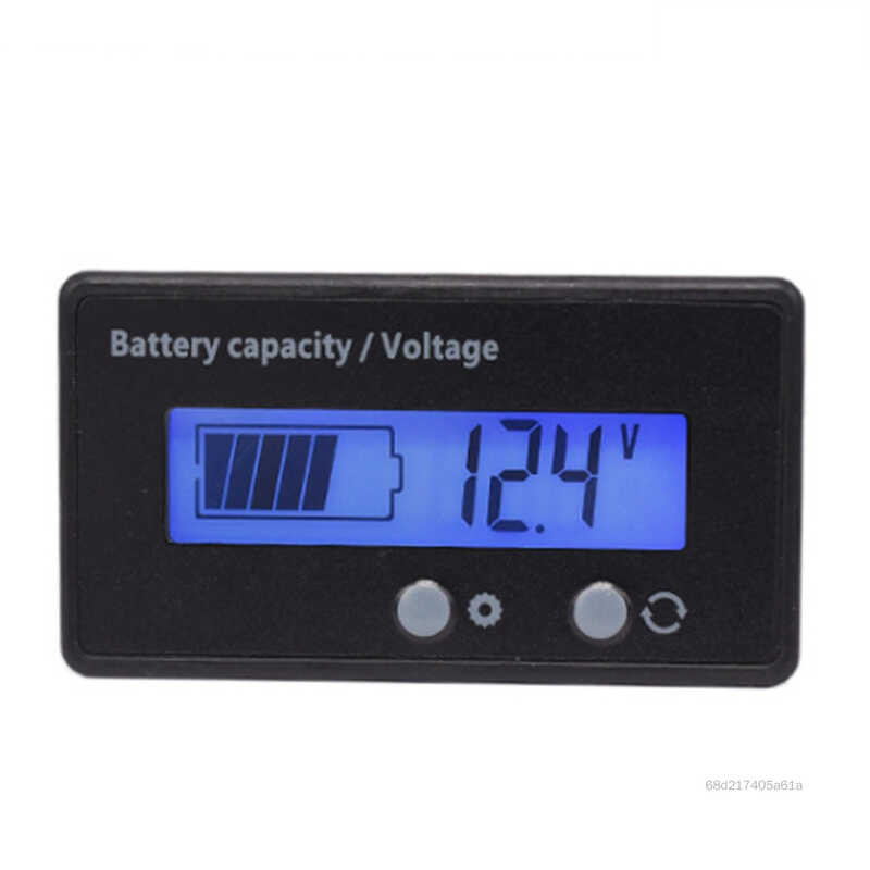 C Battery Capacity Indior 12V 24V 36V 48V 60V 72V Battery With LCD Temperature Voltmeter With Backl