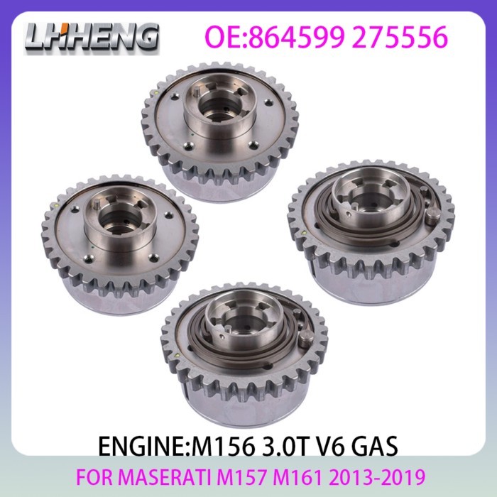 4pcs Exhaust timing gear VVT sprocket For Maserati Ghibli Levante M157 M161 3.0L V6 GAS 13-19 M156B