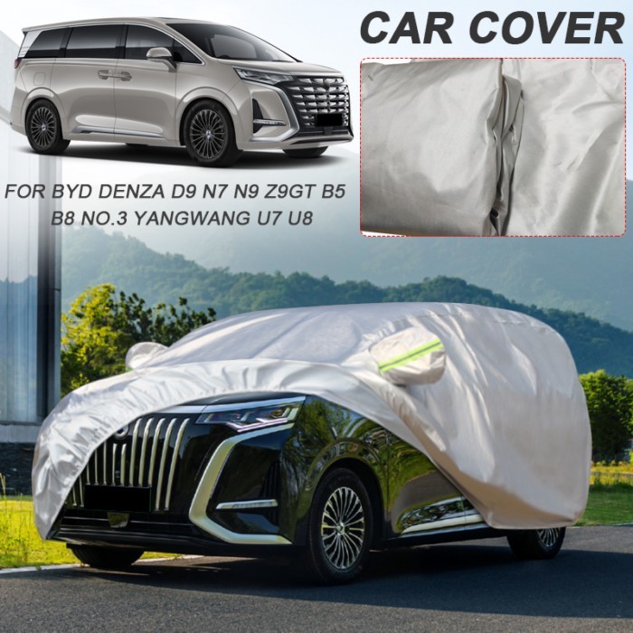 210T Polyester Waterproof Car Cover For BYD DENZA B5 B8 FCB LEAPARD 5 8 DENZA D9 N7 N9 NO.3 SUPER 3