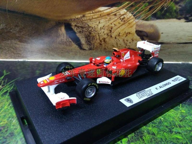1: 43 HOTWHEELS Hot Wheels F1 ALONSO 150 Wins ALONSO Formula One Out of Print Car Model