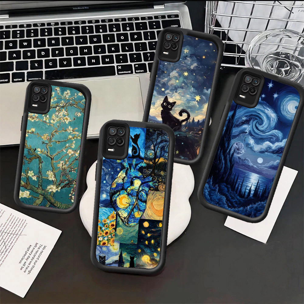 Vincent van Gogh HpปลอกชุบใสสําหรับOPPO Renoค้นหาNarzo 20A A31 A91 N53 A74 4 X3 5i 6i N63 10 10A 5 A