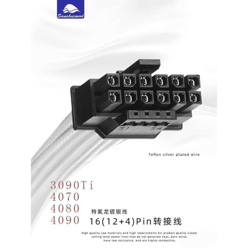 กราฟิกการ์ด สายเคเบิลอะแดปเตอร์ 8Pin 16pin กราฟิกการ์ด 12VWR40 Series RTX50 Series กราฟิกการ์ด 2x6 ล