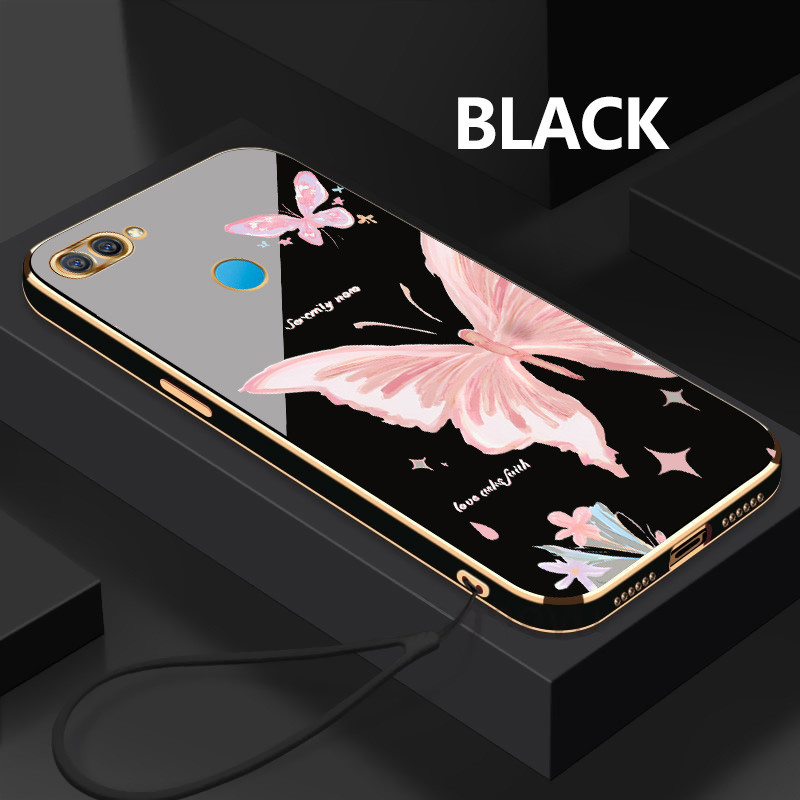 Softcase สําหรับ OPPO A7 A7n A7x A8 Elegant Butterfly Drop-Resistant Soft Case