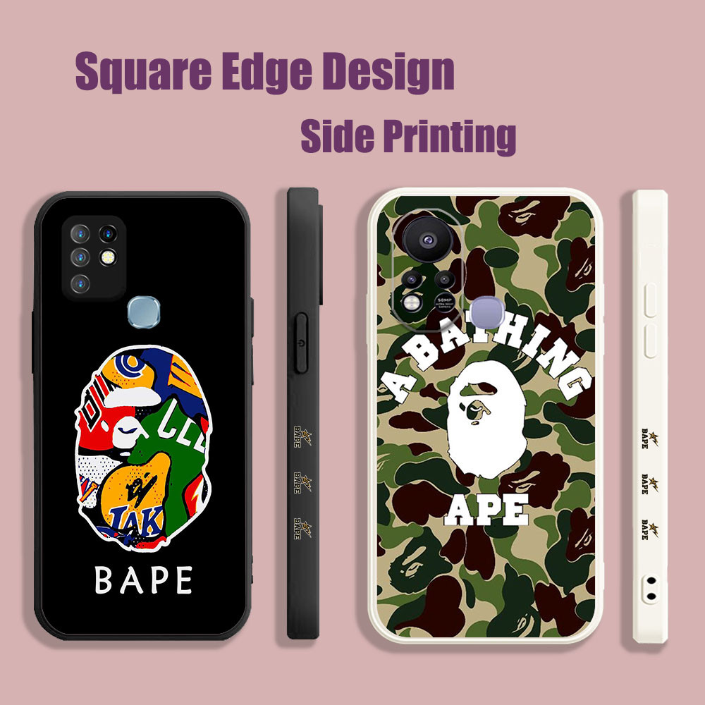 ปลอกสําหรับ Huawei Y6P Y7 Y7A Y6 Pro Nova 3i 7i 8iAwesome BAPE LOGO Retro Camouflage Art LDH41 เคสโท