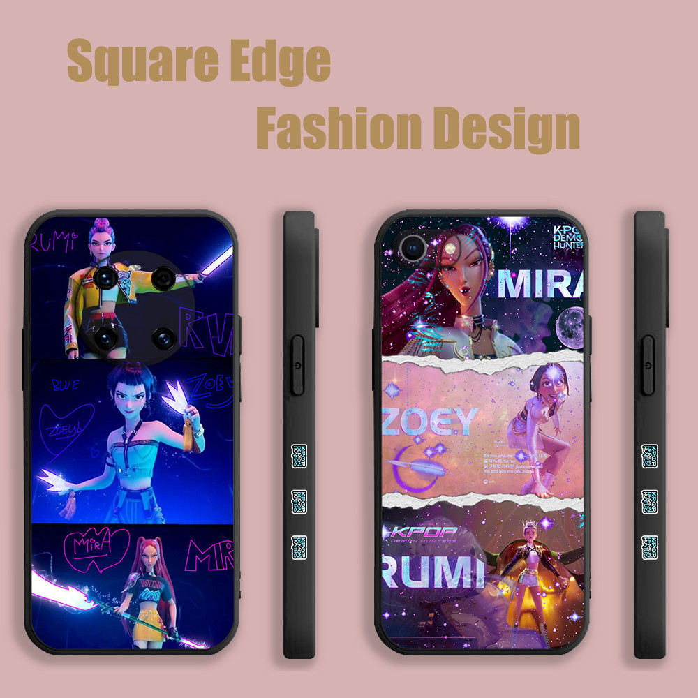 ปลอกสําหรับ OPPO A53 A76 A95 A96 A77 Reno6z Reno 7 4G Kpop Demon Hunters Rumi Zoey Mira สุนทรียศาสตร