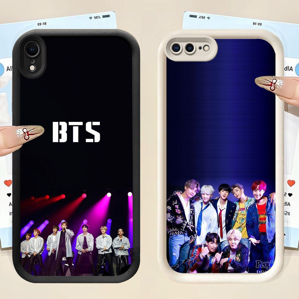 YS-29 BTS ARMY ปลอกซิลิโคนอ่อนนุ่มสําหรับ iPhone XR X XS 6 7 8 Max Plus