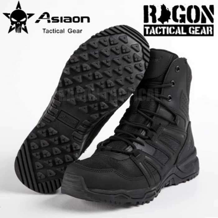 ❤ RAGON ASIAON 528รองเท้าออกกำลังกายรองเท้าบูทต่อสู้ทรงสูงแนวยุทธวิธีสำหรับกีฬาและกิจกรรมกลางแจ