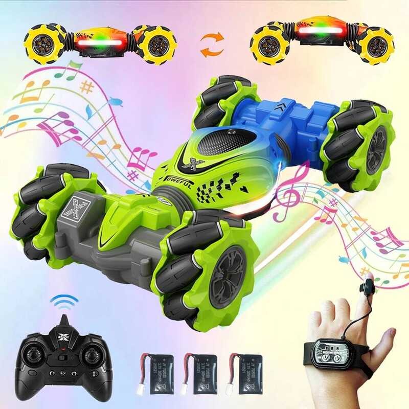 C 4Wd RC Car Toy 2.4G Radio Remote Control Cars RC Watch Gesture Sensor Rotation Twist Stunt Drift